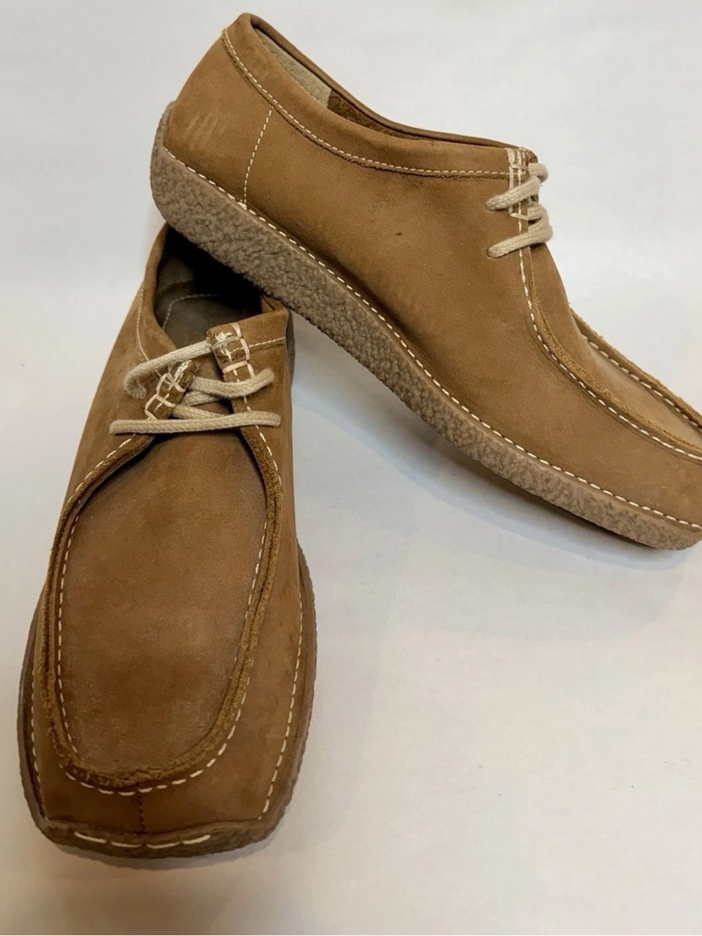 Eddie Bauer Wallabee Crepe Leather Shoe Chukka Tyrolean 8M 1045 Brazil Low